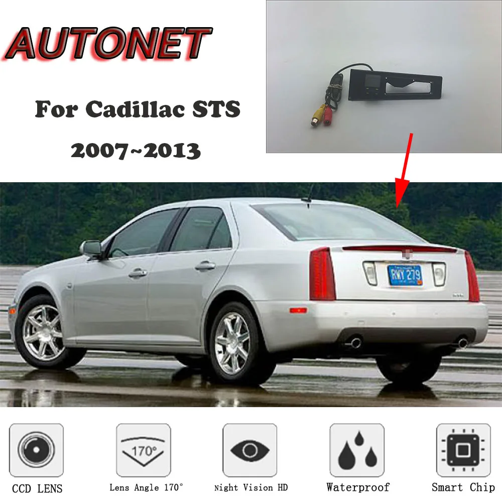 

AUTONET HD Night Vision Backup Rear View camera For Cadillac STS 2007~2013/CCD/license plate camera