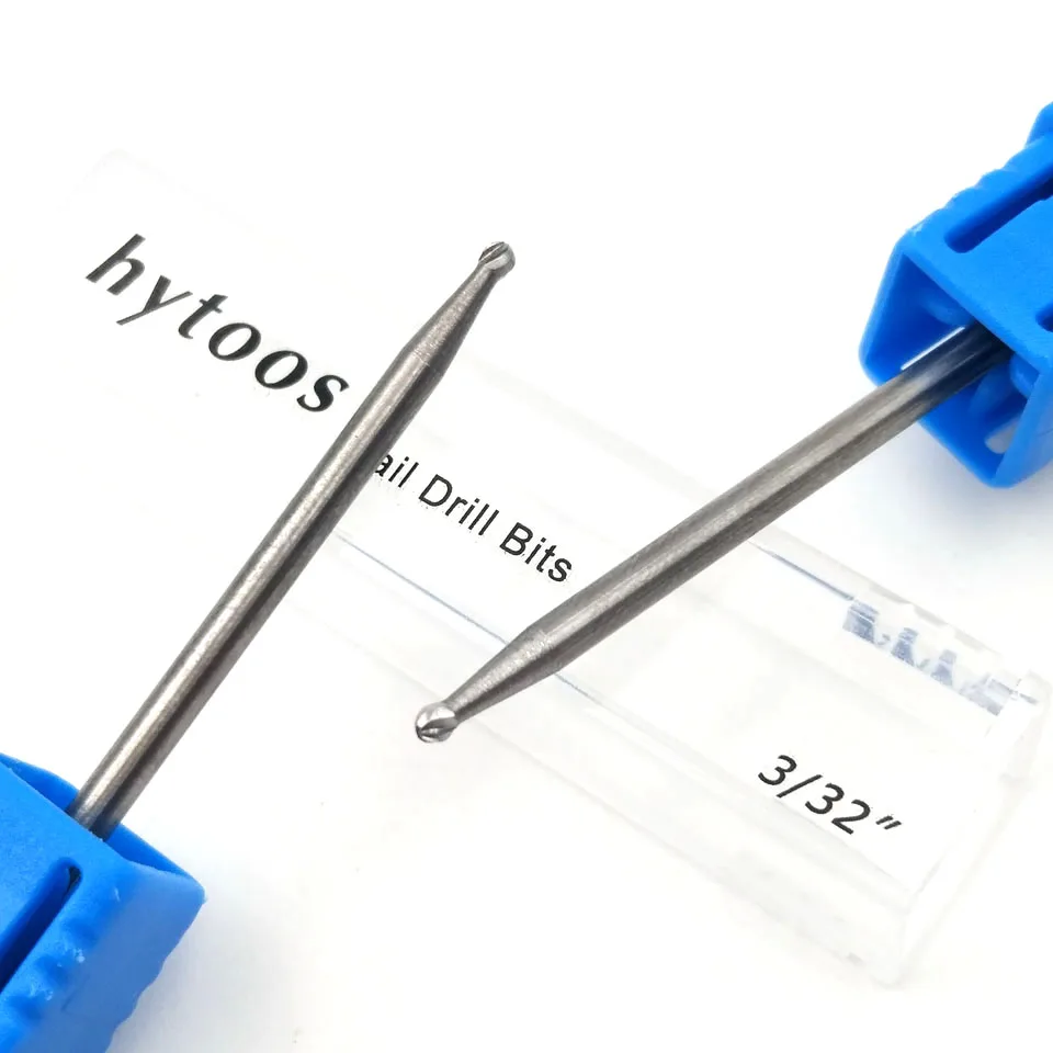 HYTOOS 1.6mm Ball Tungsten Carbide Nail Drill Bit 3/32\