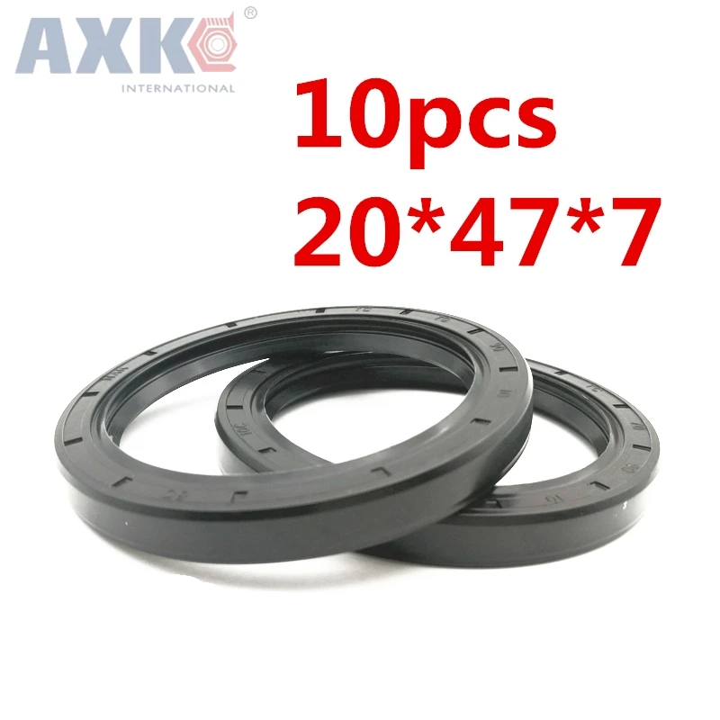 AXK  10pcs  TC20x47x7  Skeleton Oil Seal  Seals  high-quality Seals Radial shaft seals