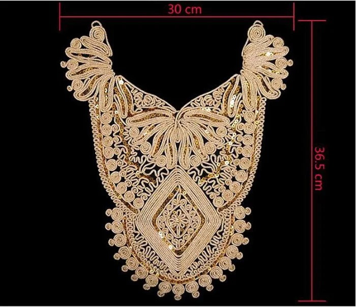 Beautiful Lace Neckline Collar, Costume Decoration, DIY Dress Clothing Applique, Blouse Lace Fabric Trim, Sewing Accessories