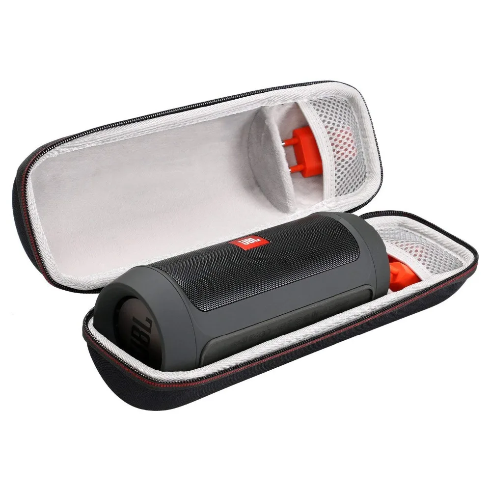 Hard Case Voor Jbl Lading 2 & Charge 2 + Plus Bluetooth Speaker Met Mesh Zak Past Plug & Kabels. Past Usb Kabel En Accessoires
