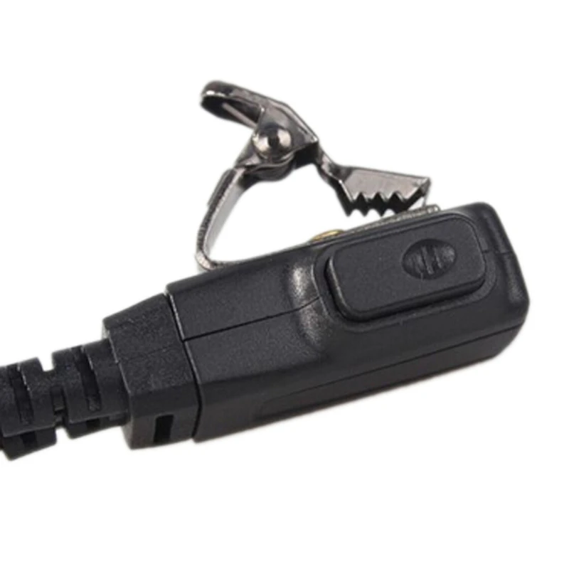 Pro 2 Pin Earpiece Headset Earphone For Motorola Kenwood Radio with Hidden microphone inside PTT Switch Security