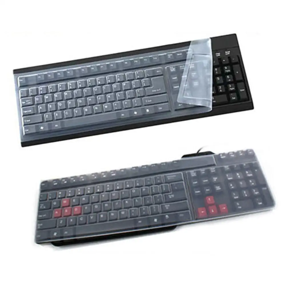 Universal Waterproof Dustproof Silicone Desktop Computer Keyboard Cover Skin Protector Film Cover