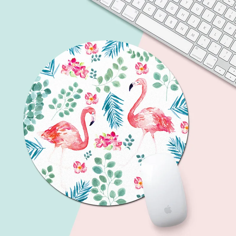 Bellissimo Computer Mouse imbottitura ispessimento in gomma cartone animato rotondo animale pinguino mouse pad 20CM per MacBook xiaomi Lenovo