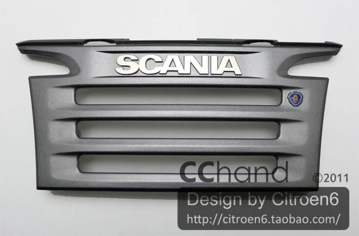 RC Car Tamiya 1/14 Trailer Tractors Scania R470 R620 Grille Metal Logo Sticker