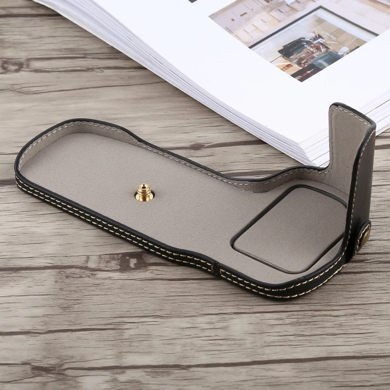 For Canon EOS 5D Mark IV Camera 1/4 inch Thread PU Half Case Base Compatible with Canon EOS 5D Mark III