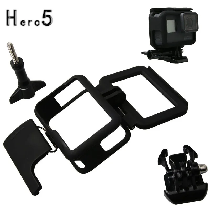 Protective Frame Case Standard Shell Protector Housing + Lone Screw + Base Mount For Go pro Hero 5 6 7 Black Accessories