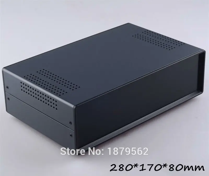 [2 colors] 280*170*80mm diy iron box housing manufacturer iron amplifier enclosure junction box electronic cases [40009(W170)]