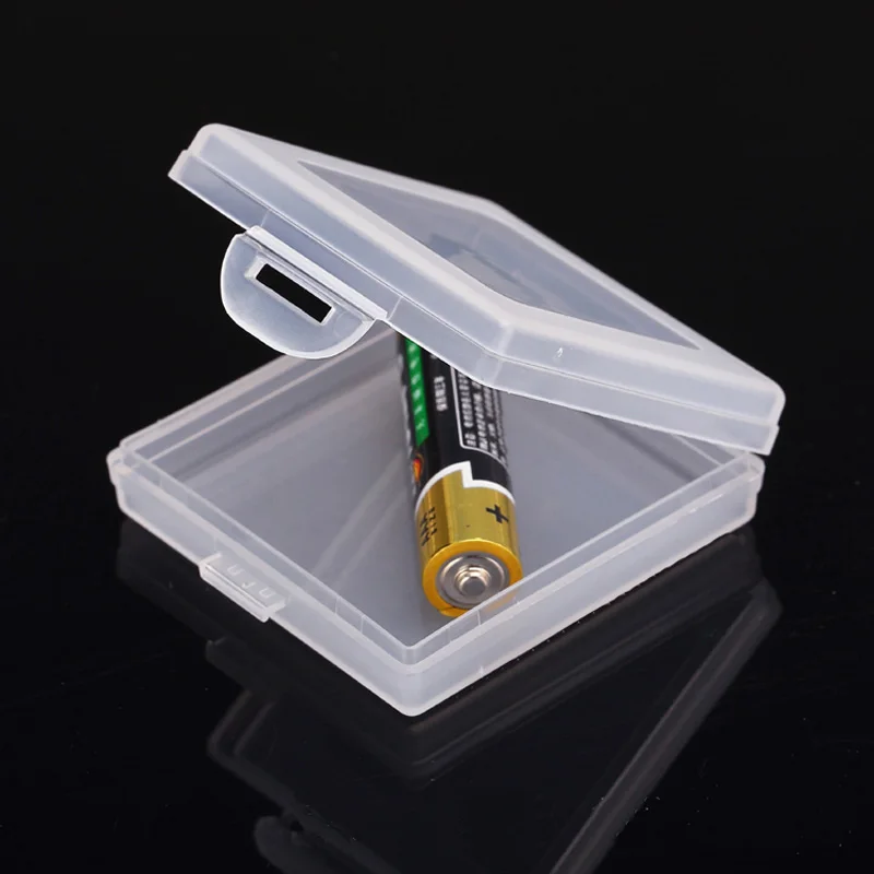 High-grade transparent battery and parts box plastic Storage box Sample and Upscale jewelry small square box