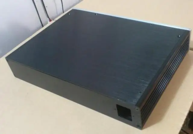 Imagem -02 - All Aluminum Amplifier Chassis Preamplifier Chassis Dac Case Faça Você Mesmo Box 340x62x248 mm 3406