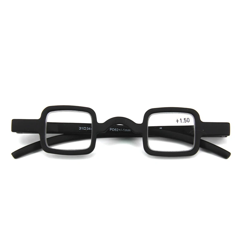 Zilead-gafas de lectura cuadradas con montura pequeña para hombre y mujer, lentes clásicas negras transparentes, lentes para presbicia, + 1,5 + 2,0 + 2,5