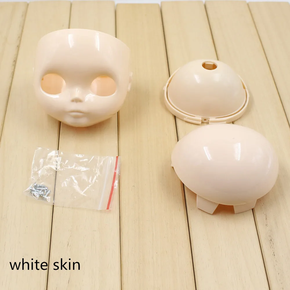 blyth face plate without make up and scalp suitable for 1/6 blyth,5 skin color choice DIY ICY fashion accessories