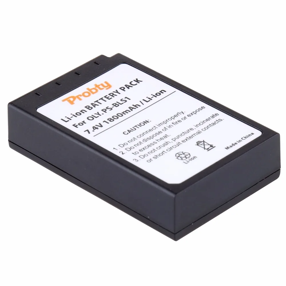 3Pcs PROBTY PS-BLS1 PS BLS1 Rechargeable Battery for Olympus PEN E-PL1 E-PM1 EP3 EPL3 Evolt E-420 E-620 E-450 E-400 E-410 Camera