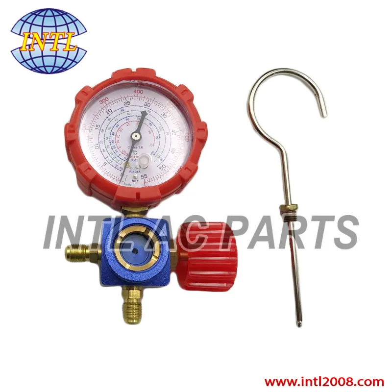 High / Low Pressure Manifold Gauge R134a R404a R22 R410a Manometer with Valve A/C Air Conditioning