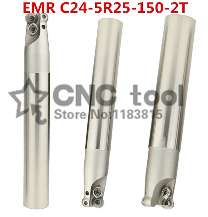 

EMR C24-5R25-150-2T R5 indexable End Mill,Milling tool,R5 Toroidal Cutter For Milling Machine150 mm Length,for insert RPMT1003MO