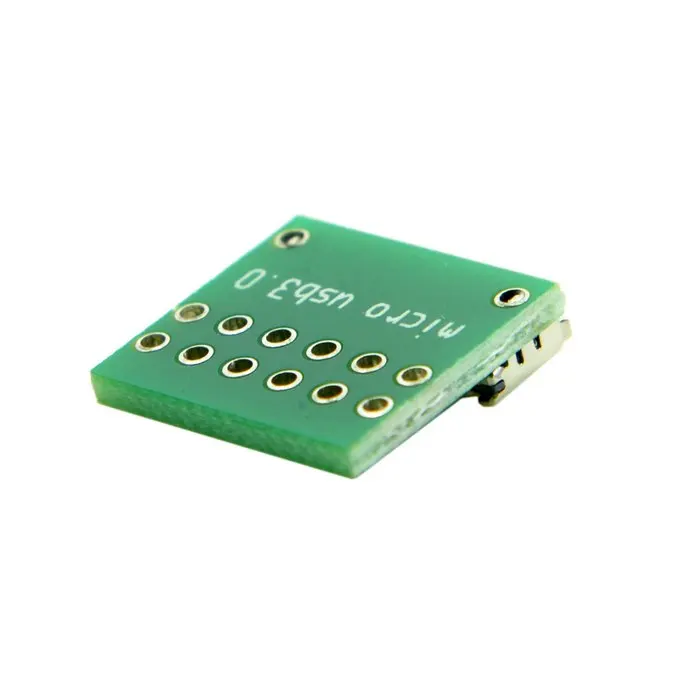 Micro USB 3,0, 10 pines, hembra, receptáculo, montaje tipo SMT con PCB para Cable DIY