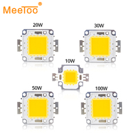 Cold Warm White 10W 20W 30W 50W 100W LED Light Matrix COB Integrated LED Lamp Chip SMD DC 10V-32V DIY Floodlight Spotlight Bulb