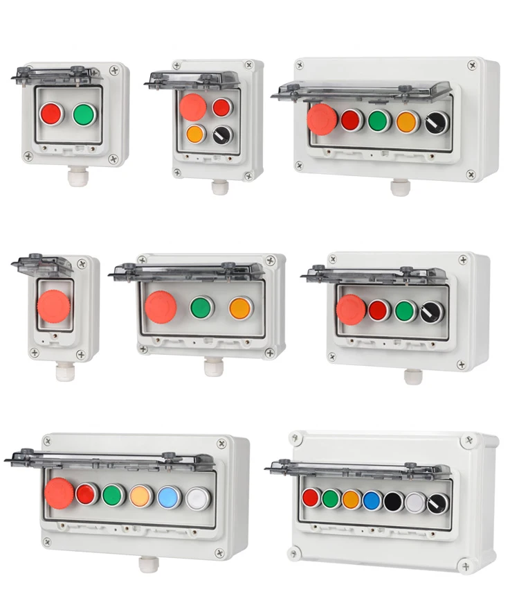 

Push Button Switch Control Box Outdoor Waterproof Protective Cover Emergency Sop Start Momentary