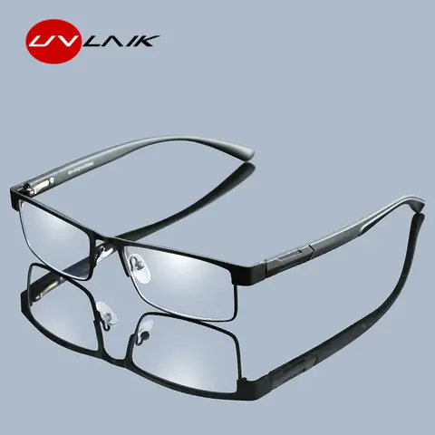 Titanium Reading Glasses Men UVLAIK