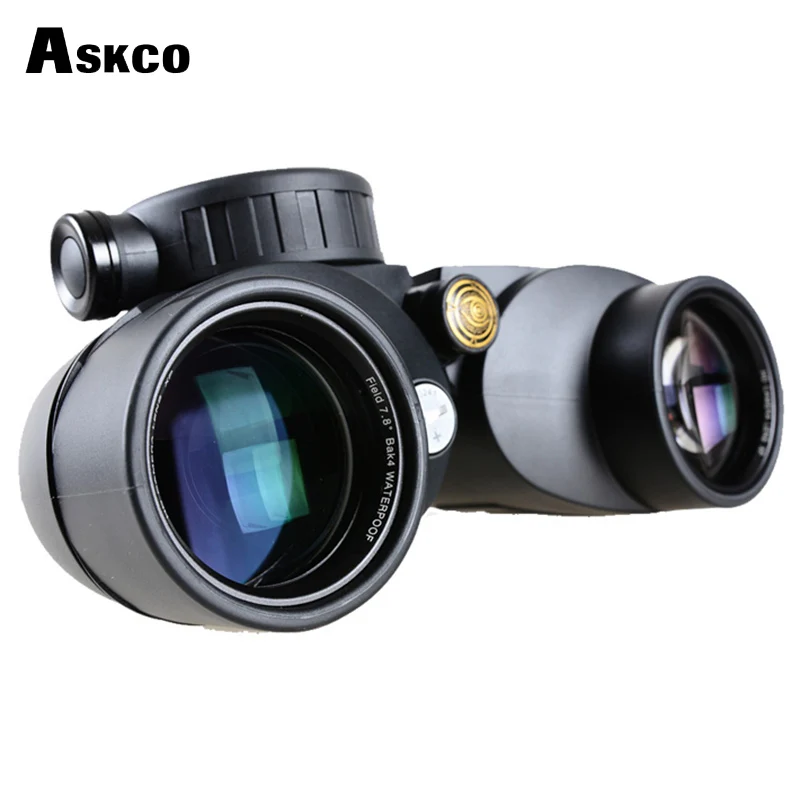 Powerful 7X50 Military Binoculars With Rangefinder Reticle Digital Compass Waterproof Long Range Telescope LLL Night Vision Caza