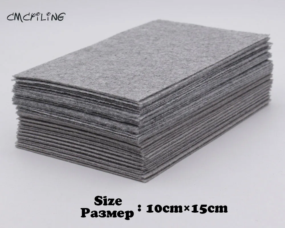 1mm Flecking Gray Hard Felt,Polyester Fabrics Sheets For Arts Crafts Sewing Scrapbooking Fieltro Feltro,CMCYILING