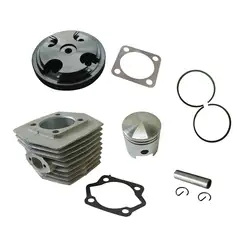 Black CNC Cylinder Head Cover&Cylinder&Piston Fit 80cc Engine Motorized Bicycle