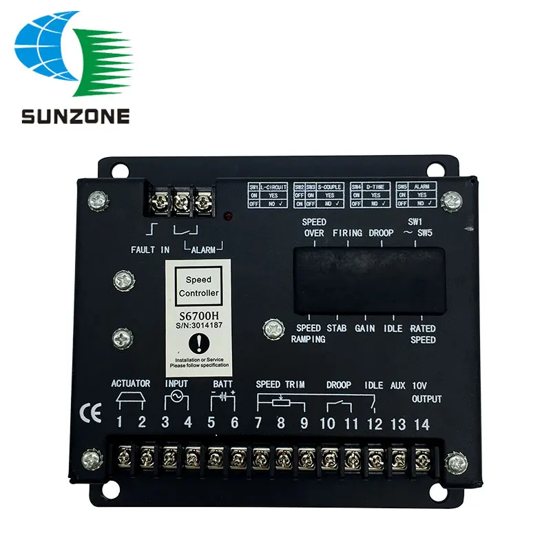 Free Shipping Speed Controller S6700H Speed Control Unit Generator Board