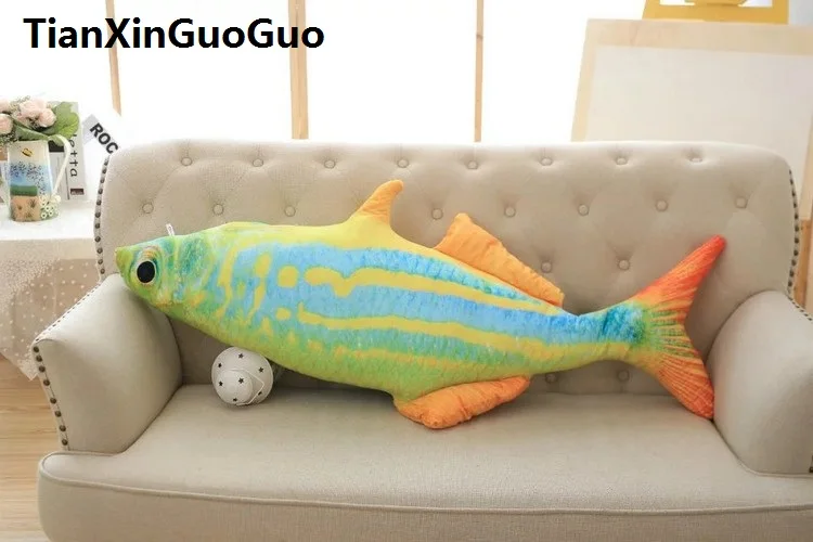 

Creative tropical multicolored fish pillow washable long strip sleeping pillow large 120cm plush toy birthday gift w2605