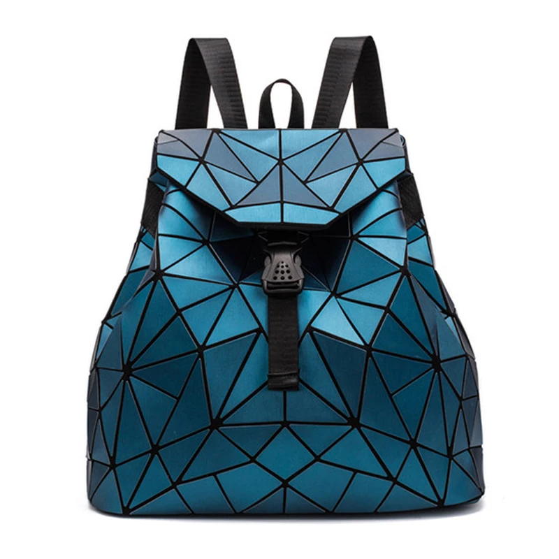 2023 New Women Backpack Fashion Holographic Bao Backpacks Female Student Geometry Bag Woman\'S Travel Bags Shopping Backpack