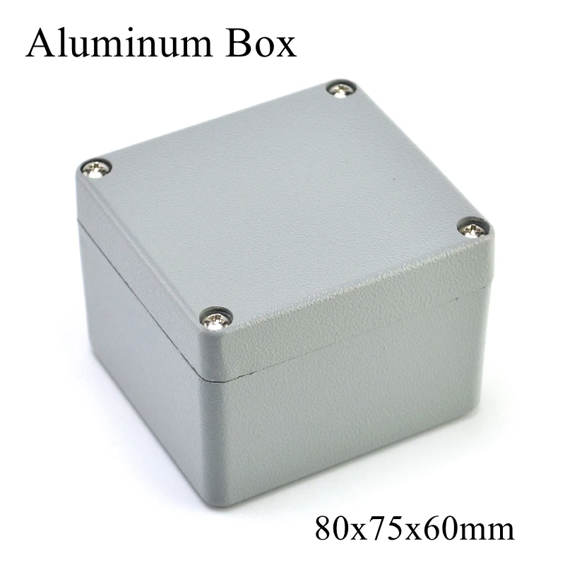 FA18 80x75x60mm Waterproof Aluminum Junction Box Electronic Terminal Sealed Diecast Metal Enclosure Case Connector Outdoor