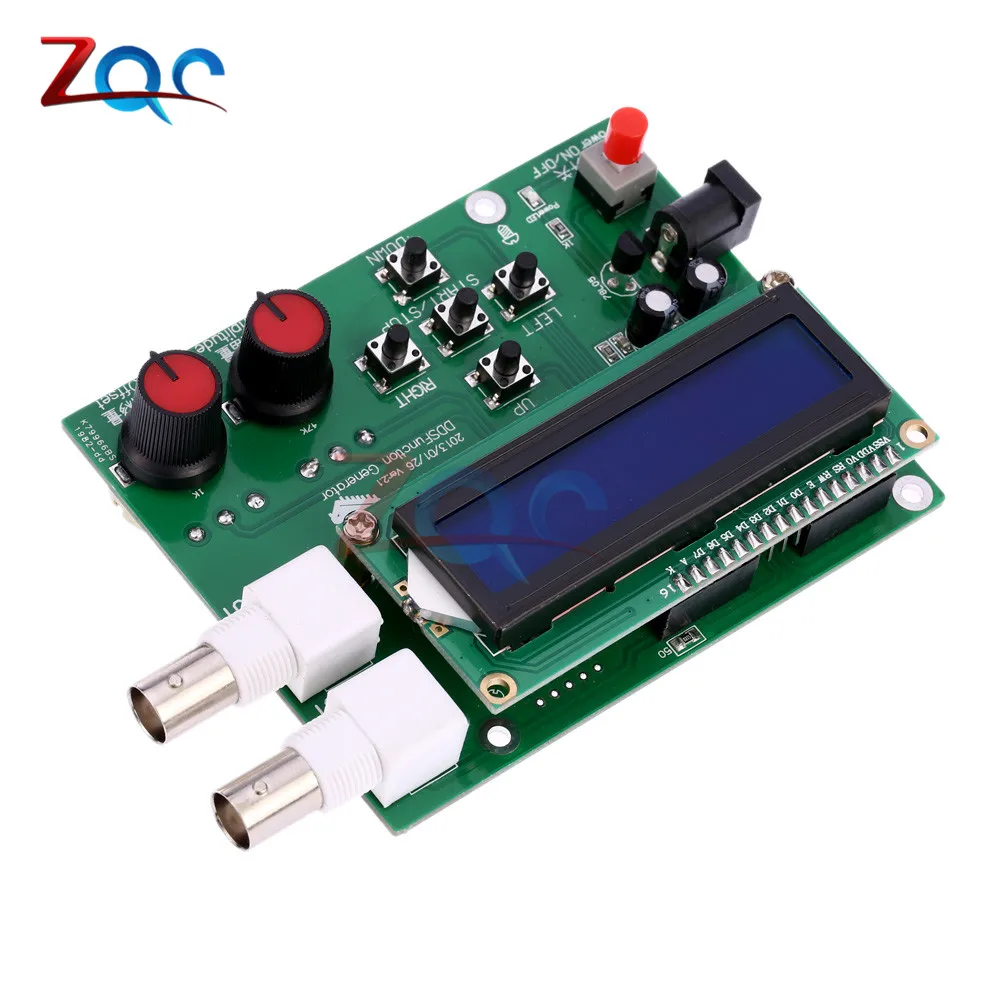 DDS Function Signal Generator Module Sawtooth Triangle Wave Sine Square Sawtooth Wave Kit 1Hz-65534Hz DC 7V-9V LCD Display