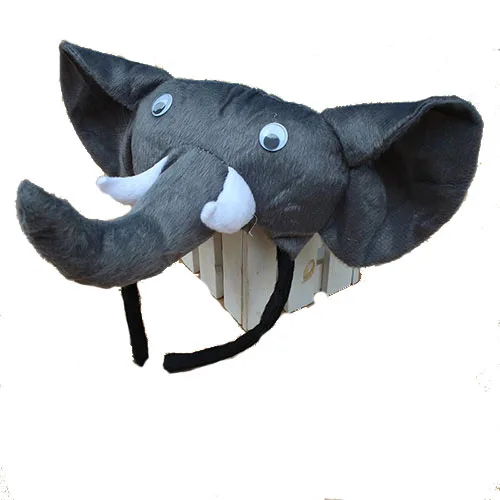 Kid Adult fancy animal elephant headband hairband tie gloves tail birthday party favor cosplay item for boy girl