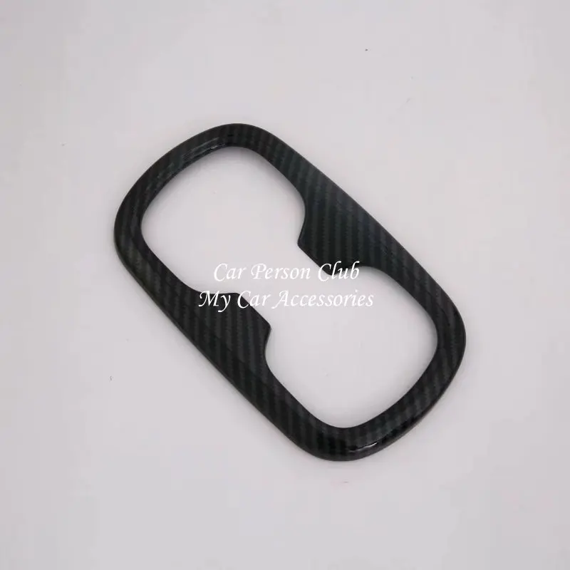 For Toyota Corolla 2019 2020 Rear Row Water Cup Holder Frame Cover Trims Carbon Fibre Sticker Decoration Car styling Accessories