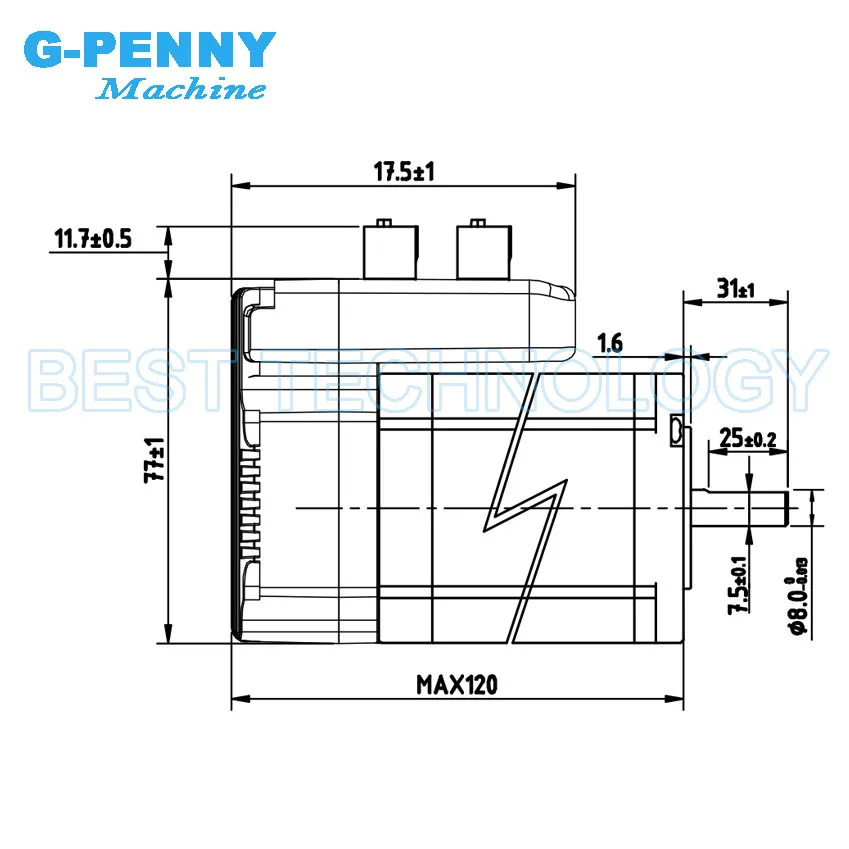 3.0Nm Closed Loop Stepper motor with driver 5.0A 428Oz-in 36v D=8mm Integrated Stepper-Servo Motor & drive 60x85mm iHSS60-36-30