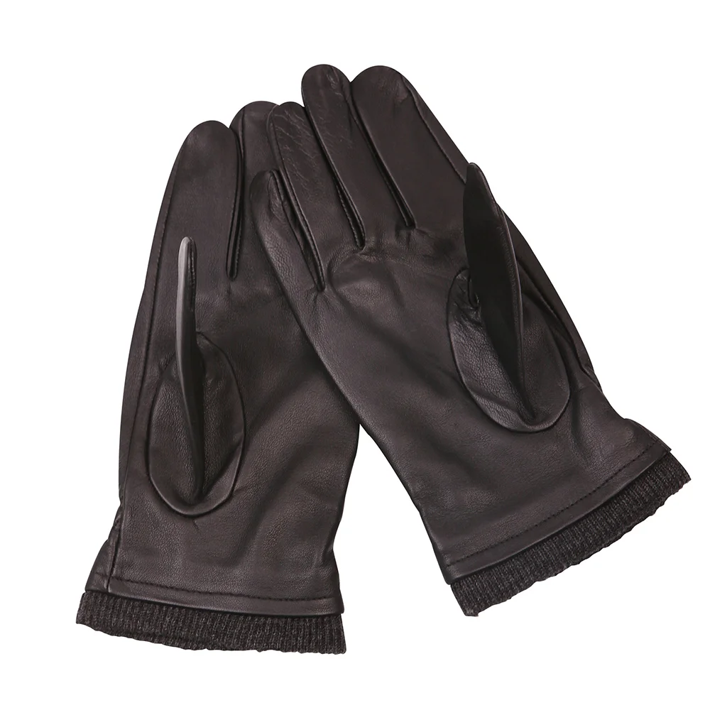 Leather Gloves Man Winter Keep Warm Thicken Plus Velvet Business Driving Motorcycle Touchscreen Sheepskin Gloves Male M18006NC