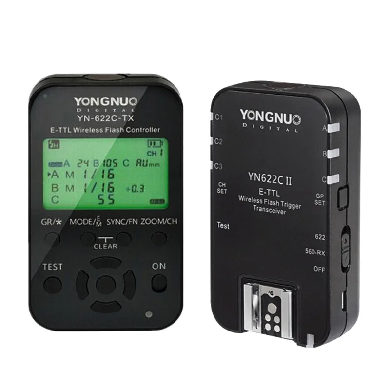 Yongnuo YN622C-TX Transmitter YN622C II Receiver 2.4G TTL HSS Wireless Flash Trigger YN622-TX for Canon 5DIV 7D 600EX 580EX II