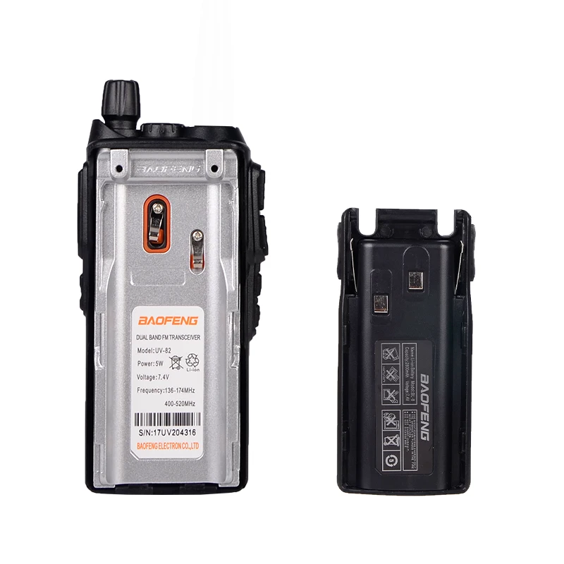 2PCS/LOT Baofeng UV 82 100% Original Portable Two Way Radio BF UV82 Dual PTT Radios BAOFENG 8W Handheld Walkie Talkie UV-82 2021