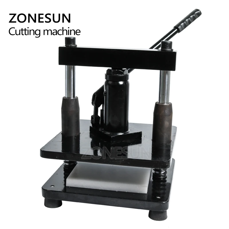 ZONESUN leather Hydraulic manual die cutting machine photo paper PVC/EVA sheet mold cutter cutting die for DIY papercraft