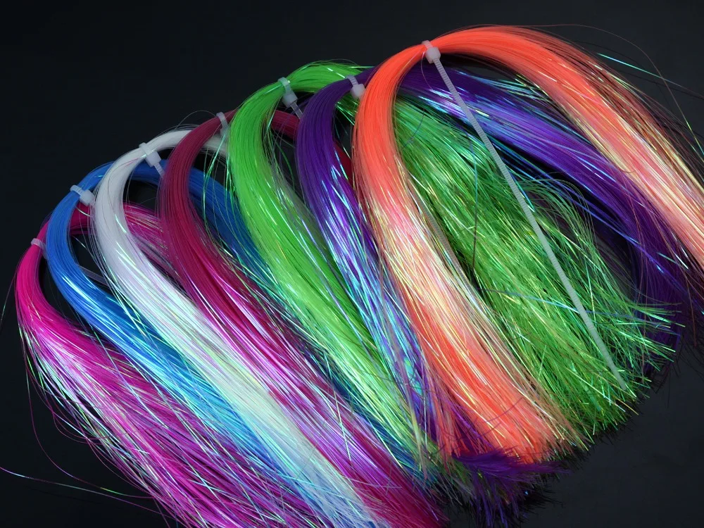 Dyed-Pearl Flashabou Hedron Fly Tying Materials;Available in 7 Colors ,1/69