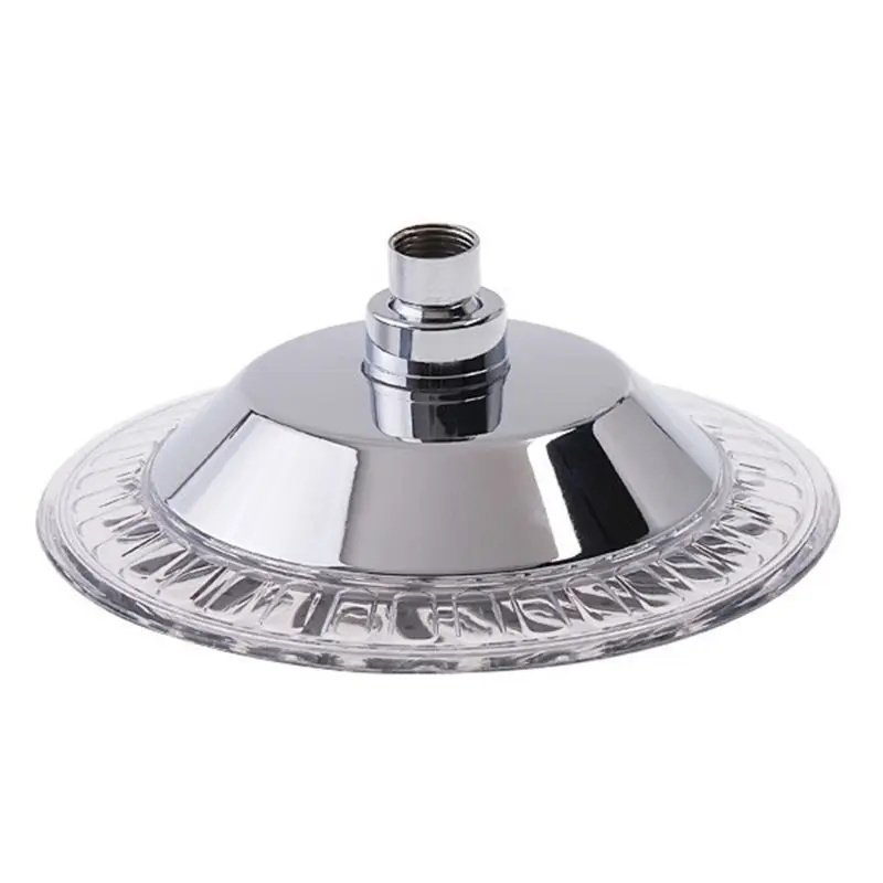 Chuveiro de banheiro automático que muda de luz, 8 polegadas, 7 cores, redondo, cabeça de chuveiro, banheiro