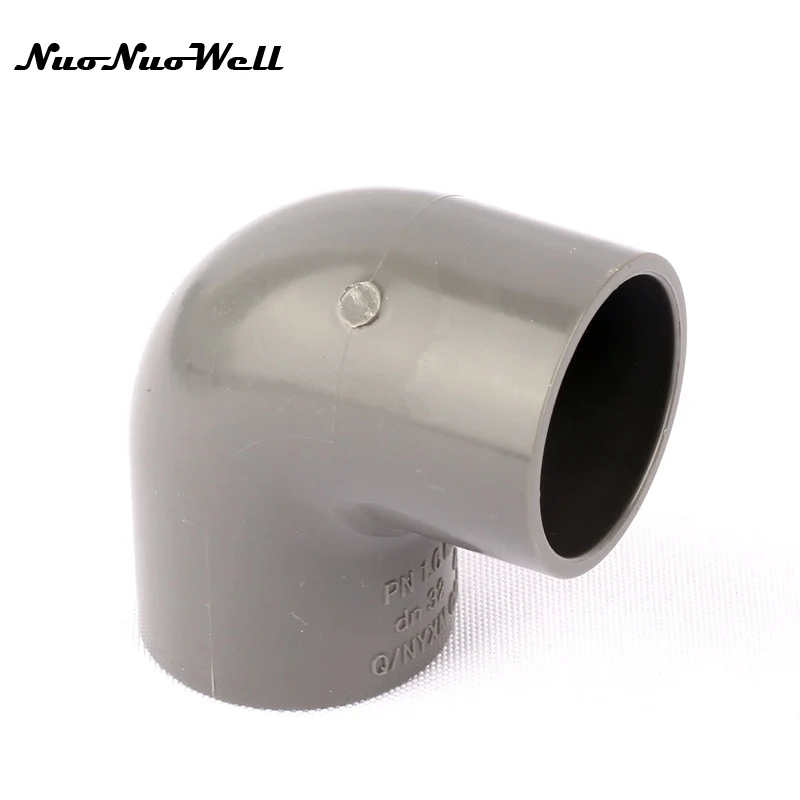 PVC Hose 90 Degree Elbow Connector for Garden, Micro Drip Irrigation, Watering System, Pipe Parts, 32mm, 2Pcs