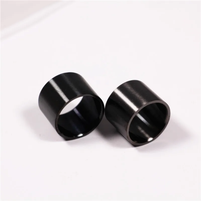 1Pcs Dull Polish Matte Men\'s Black Titanium Steel Finger Rings For Men and Women Party Street Fashion Style Rings 14mm 18mm
