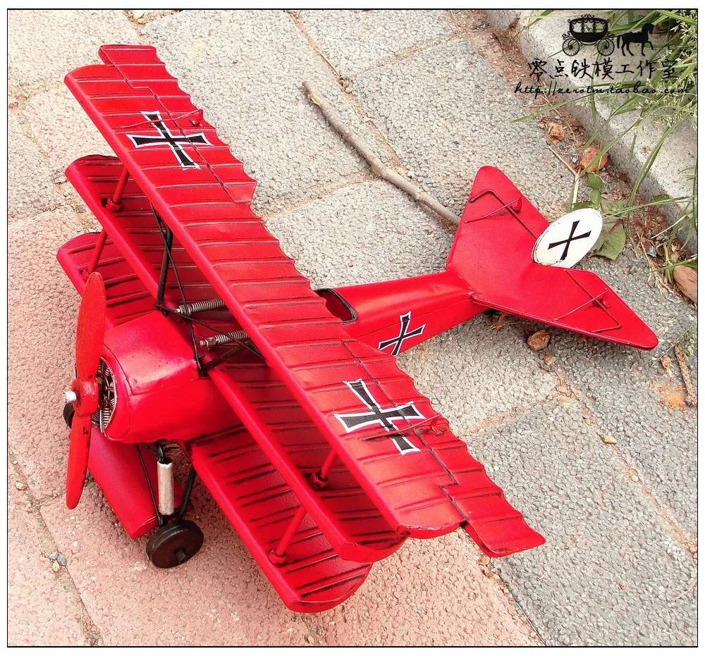 Antique tin plane ornaments handmade aircraft model aircraft accessories furnishings home decor gift