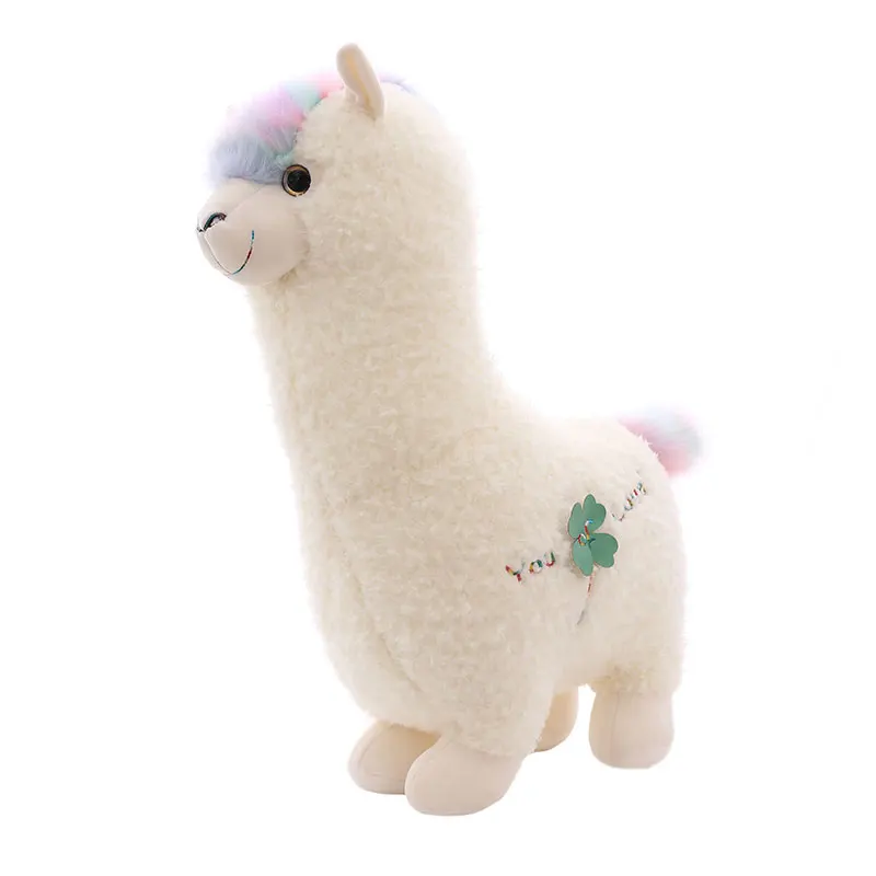 

Dorimytrader Giant Cute Alpaca Plush Toy Grass mud Horse Doll Sheep Sleeping Pillow Girl Birthday Gift 70cm 100cm DY50655