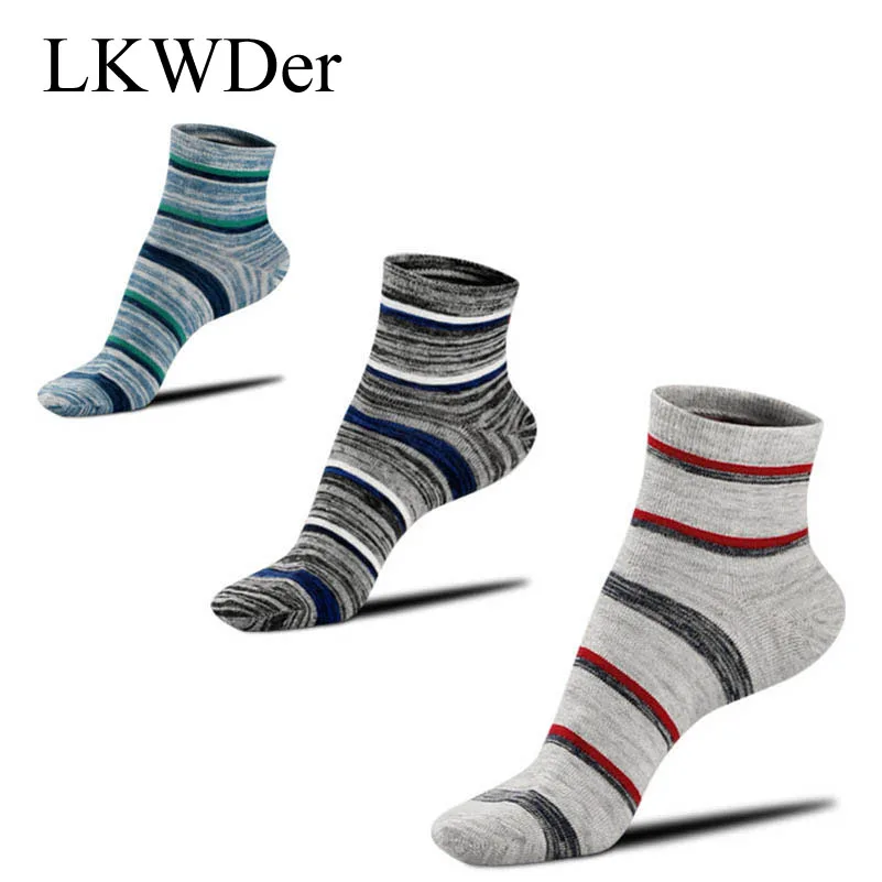 

LKWDer 5 Pairs Autumn Winter Tube Socks Men's Retro Stripes Japanese Socks Cotton Socks Men Adult Socks Meias Calcetines Hombre