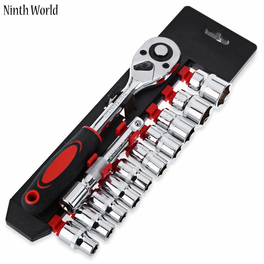 12 in 1 combination set vanadium steel Torque ratchet wrench set 1/4 \