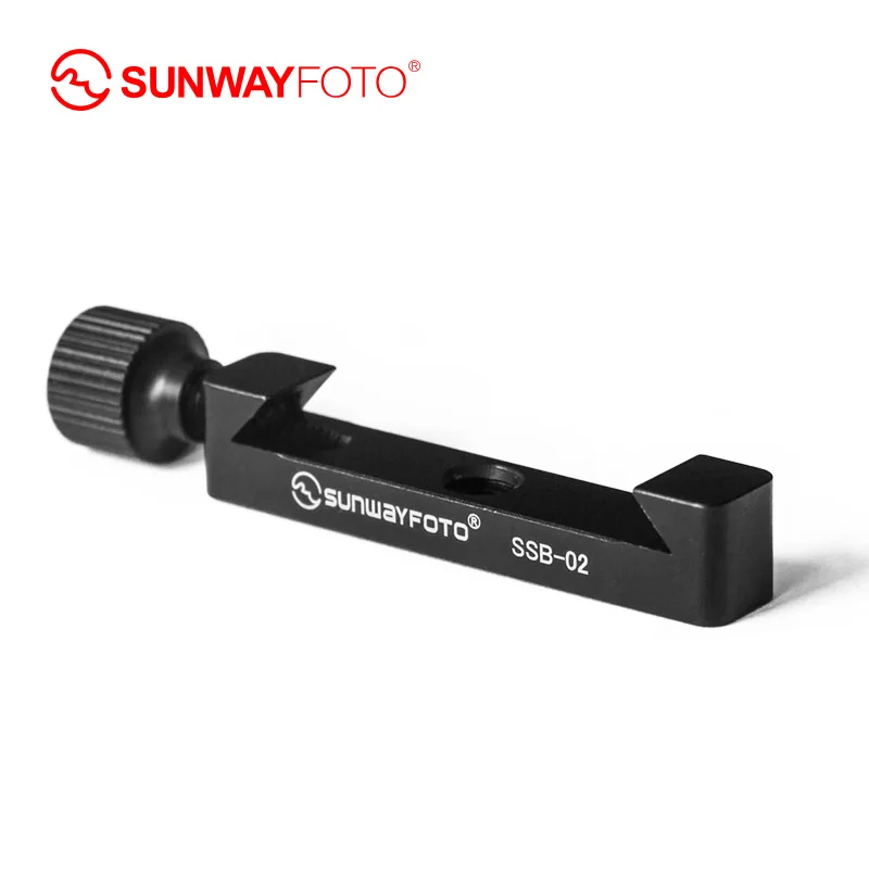 SUNWAYFOTO SSB-02 DSLR Camera Tripod Quick Release Plate Arca Mini Clamp for L Plate with 1/4 Screw Hole
