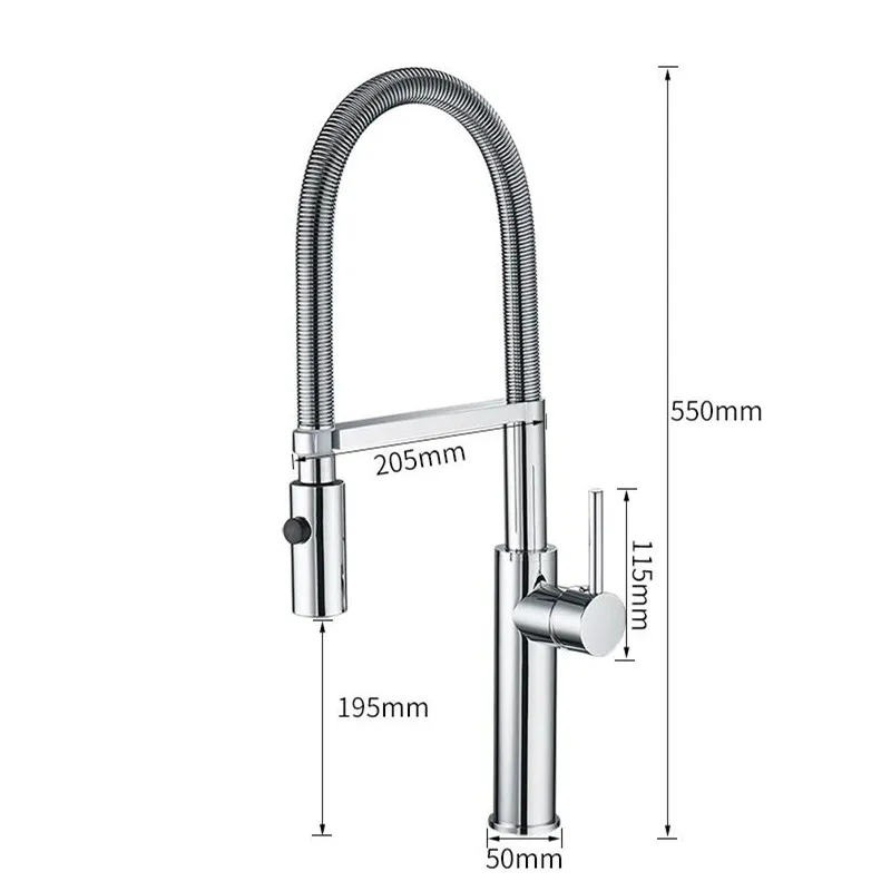 Newly Arrived Pull Out Kitchen Faucet Gold/Chrome/nickel/black Sink Mixer Tap 360 degree rotation kitchen mixer taps Kitchen Tap