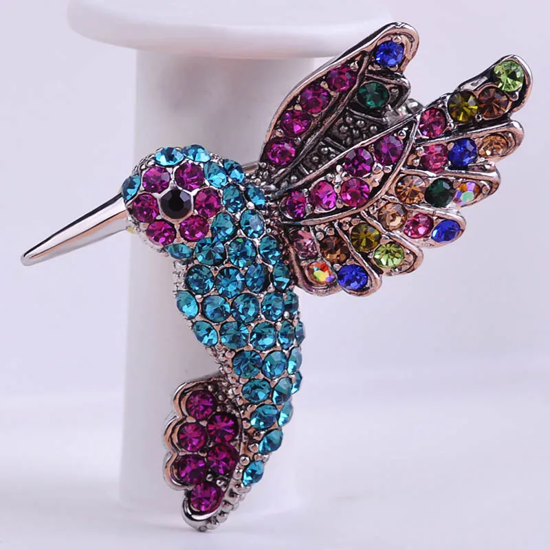 Zlxgirl Very Cute Birds Animal Brooches Pins Colar Feminino Vintage Broches Bijou Great Quality Rhinestone Pins Brooch Bouquet