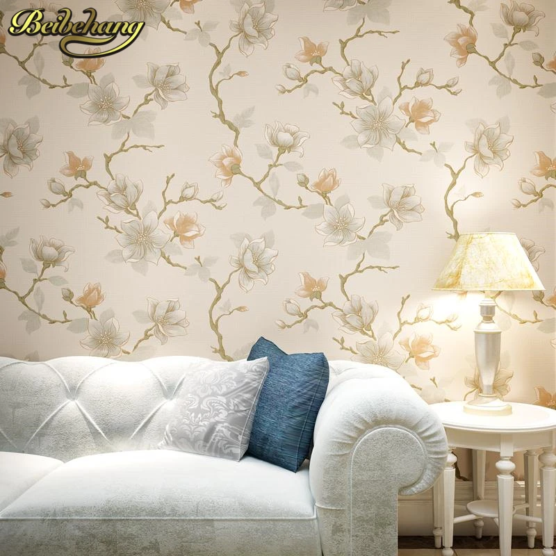 beibehang papel de parede,Non-woven wallpaper retro pastoral living room bedroom den carved environmental TV backdrop wallpaper